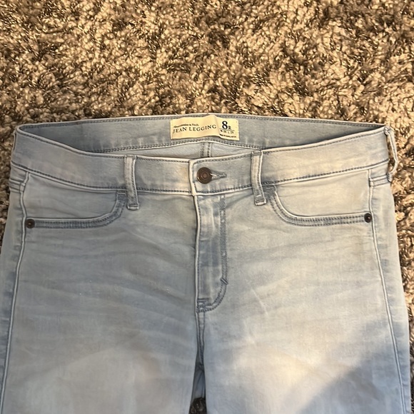Abercrombie & Fitch Jean Leggings Light Blue - Picture 3 of 4